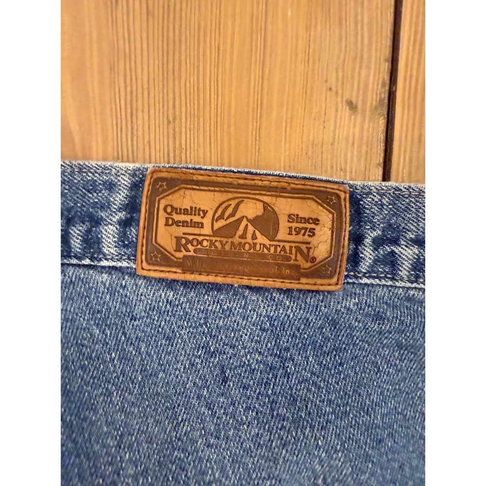 Vtg Rockies Rocky Mountain Jeans Womens 20W Medium Wash Denim Straight Leg Pants - Picture 2 of 6
